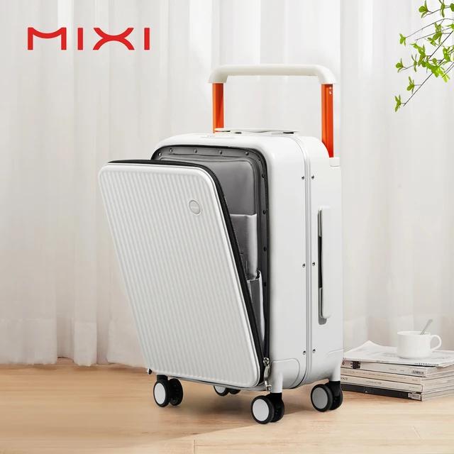 Mixi Front Laptop Pocket Suitcase Wide Handle Travel Suitcase Men 20Carry-On Luggage Women PC Aluminum Frame Trolley Case 24 | Fugo Best