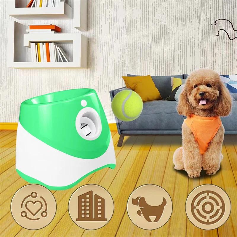 Dog Tennis Launcher Automatic Pet Dogs Chase Toy Mini Tennis Throwing Pinball Machine Fun Interactive Throw Rechargable Catapult | Fugo Best