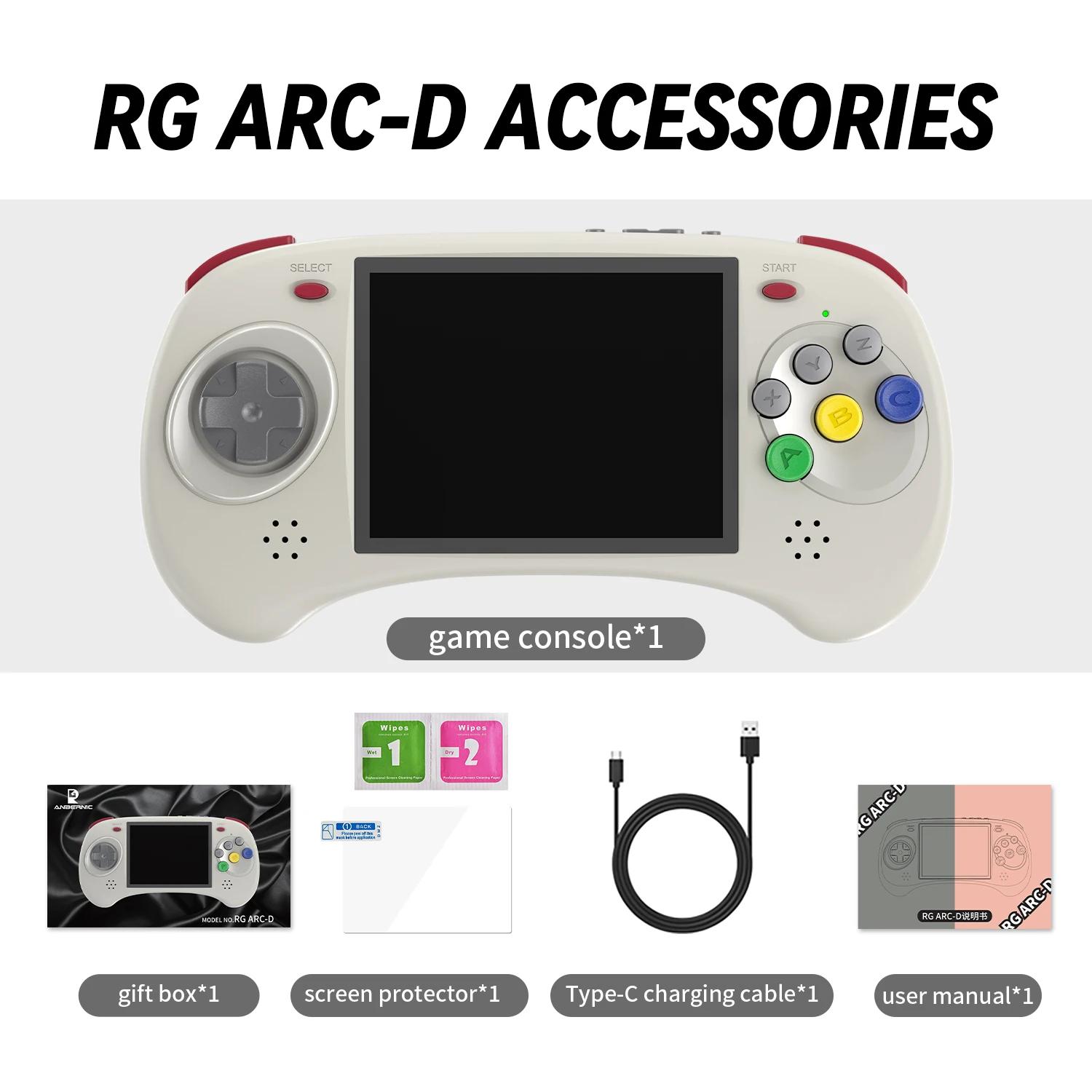 ANBERNIC RG ARC-S/RG ARC-D Retro Games RK3566 4.0 INCH 640*480 Handheld Game Console Emulator LINUX System 3500mAh HD-compatible | Fugo Best