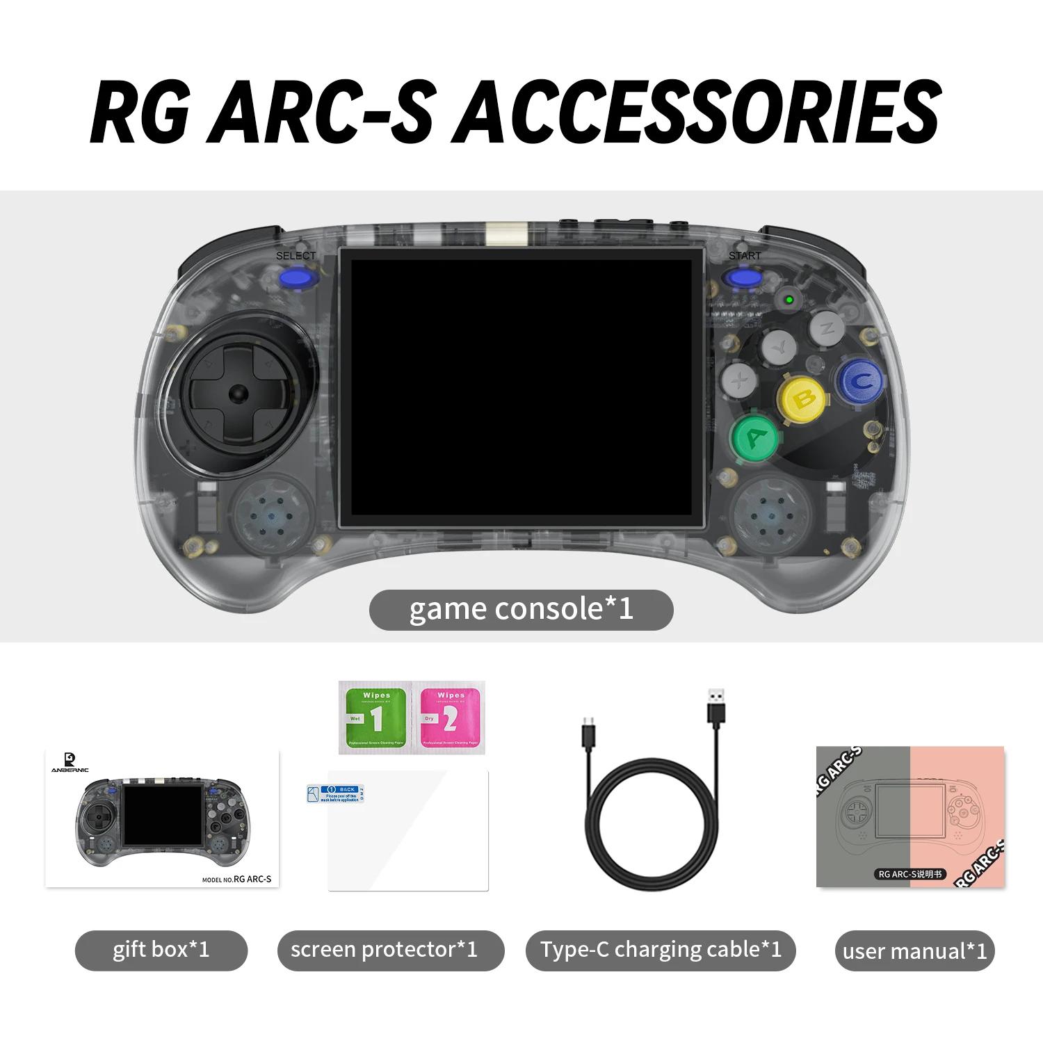 ANBERNIC RG ARC-S/RG ARC-D Retro Games RK3566 4.0 INCH 640*480 Handheld Game Console Emulator LINUX System 3500mAh HD-compatible | Fugo Best