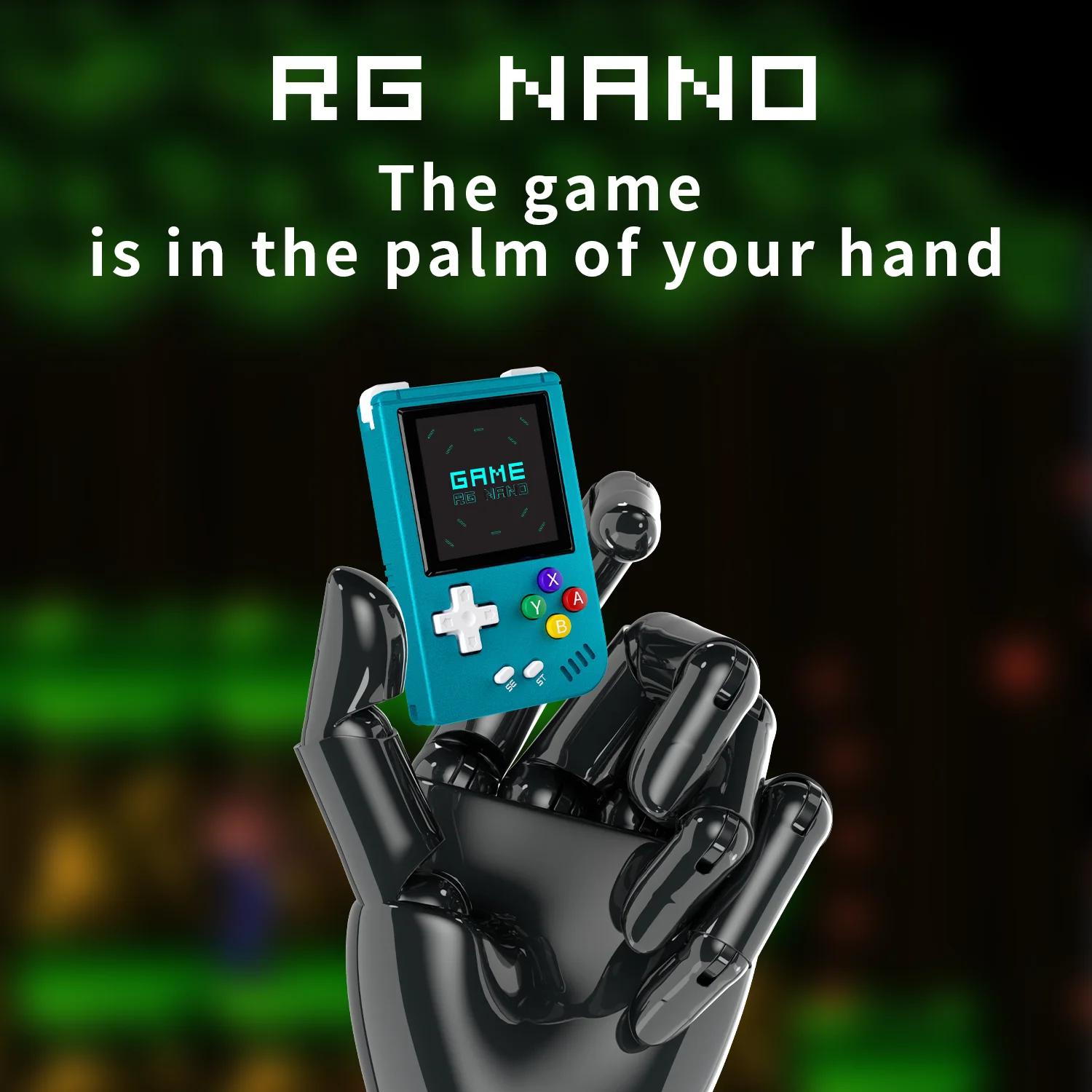 ANBERNIC RG Nano Retro Handheld Game Console RGNano Portable Mini Aluminum Alloy 1.54??IPS Screen 64G 5400 Games Hi-fi Speaker | Fugo Best