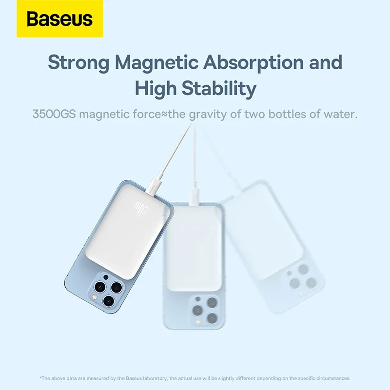 Baseus Magnetic Power Bank 20W 10000mAh Wireless Battery Magsafe Powerbank Portable Charger For iphone 14 13 12 | Fugo Best