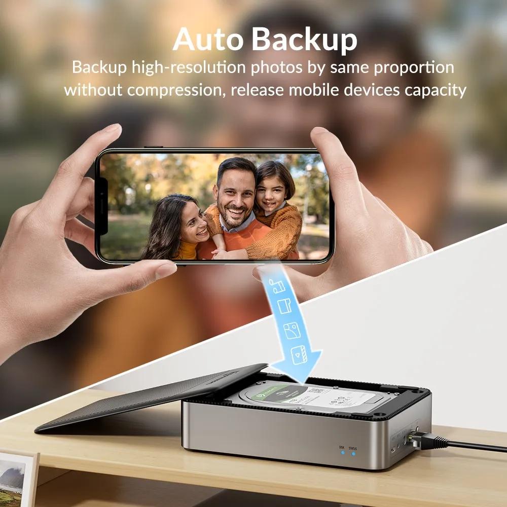 PHIXERO 3.5 inch HDD/SSD Enclosure NAS Network HDD Storage Box HD External Case USB Hard Disk Drive House Personal Cloud Serve | Fugo Best