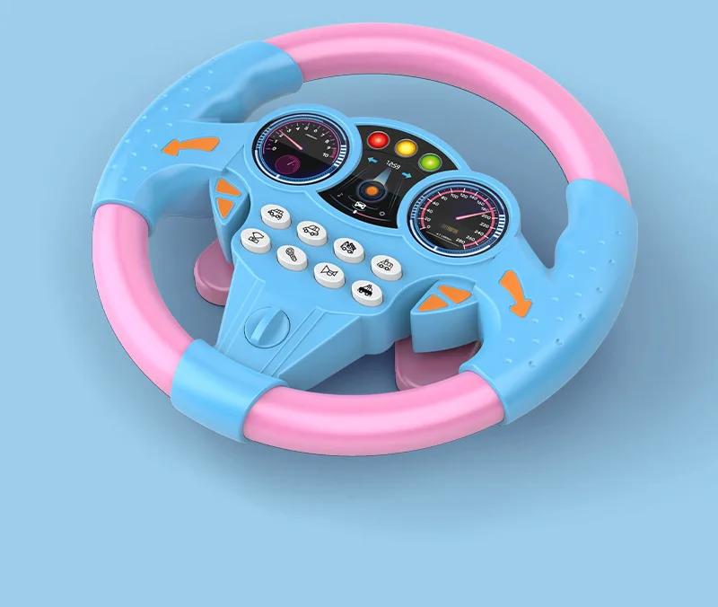 Infant Shining Simulation Steering Wheel Toys Childrens Toy Kids Early Education Copilots Stroller Steering Wheel Vocal Toys | Fugo Best