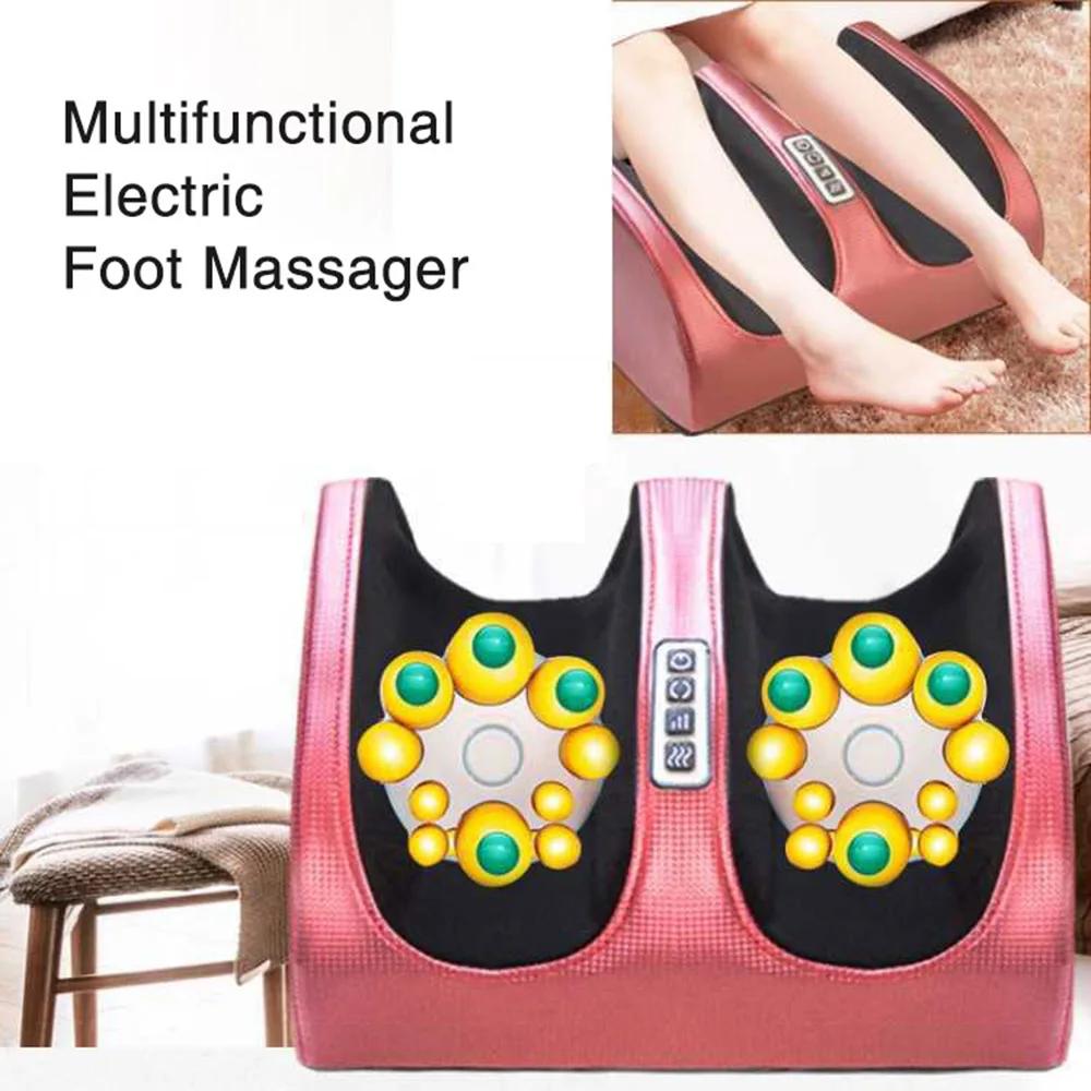 Electric Foot Massager Heating Therapy Hot Compression Shiatsu Kneading Roller Muscle Relaxation Pain Relief Foot Spa Machine | Fugo Best