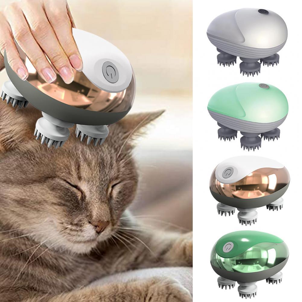 Cat Massager Waterproof Soft Head Comfortable Adjustable Modes Handheld Electric Scalp Massager Pet Supplies | Fugo Best