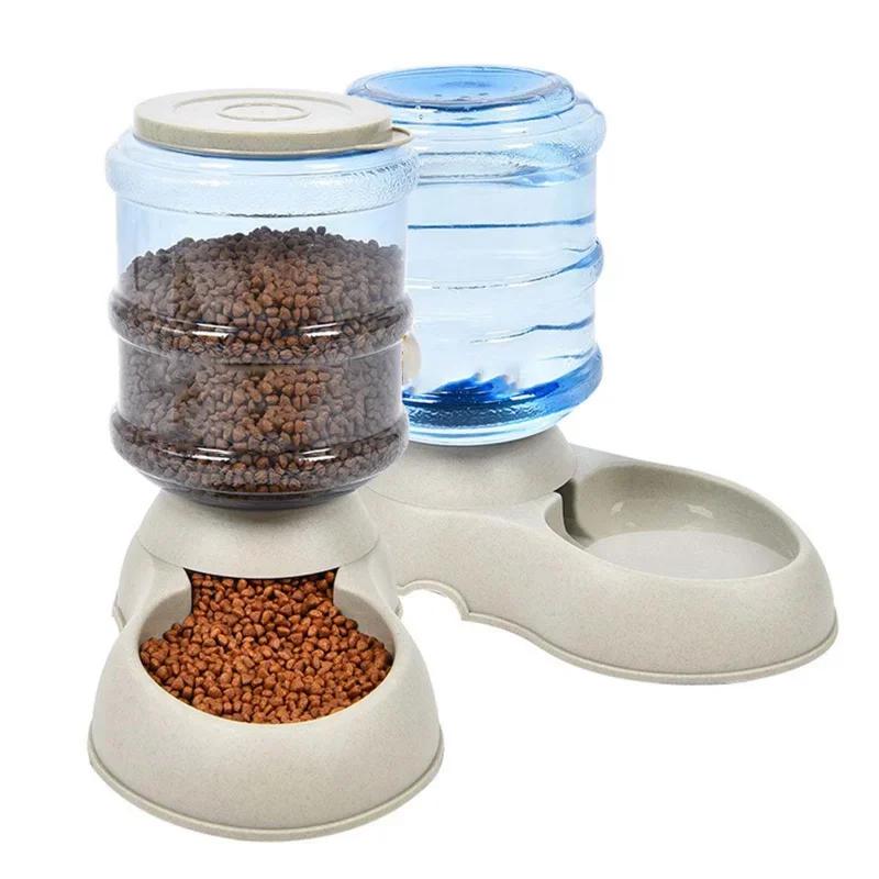 3.75L Dog Cat Large Automatic Feeder Drinker Food Water Dispenser Pet Bowl Dish | Fugo Best