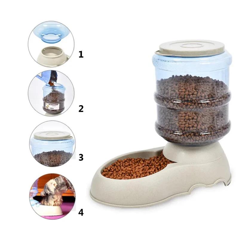 3.75L Dog Cat Large Automatic Feeder Drinker Food Water Dispenser Pet Bowl Dish | Fugo Best