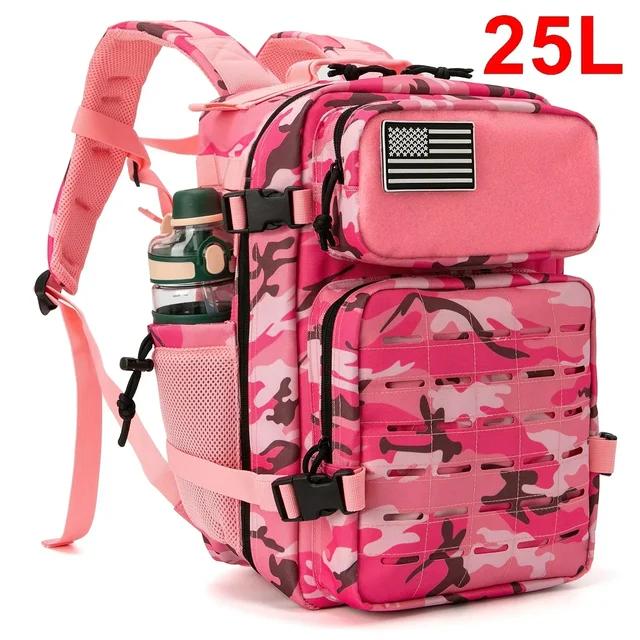 25L/45L Tactical Backpack Outdoor for Men and Women heavy duty Bag Small School Rucksack Hiking backpac kwith Bottle Holder | Fugo Best