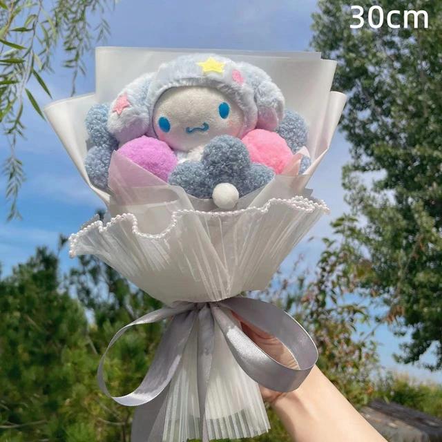 Kawaii Hello Kitty Cat Dolls With Artificial Flowers Creative Sanrio Bouquet Christmas Valentine Birthday Graduation Gifts | Fugo Best