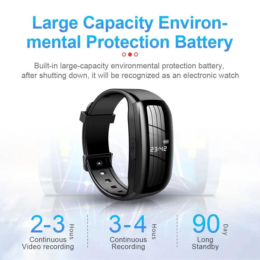 8-256GB Video Mini Camera Watch Audio Voice Recorder Bracelet USB Flash Driver Dictaphone Noise Reduce Sound Recording Wristband | Fugo Best