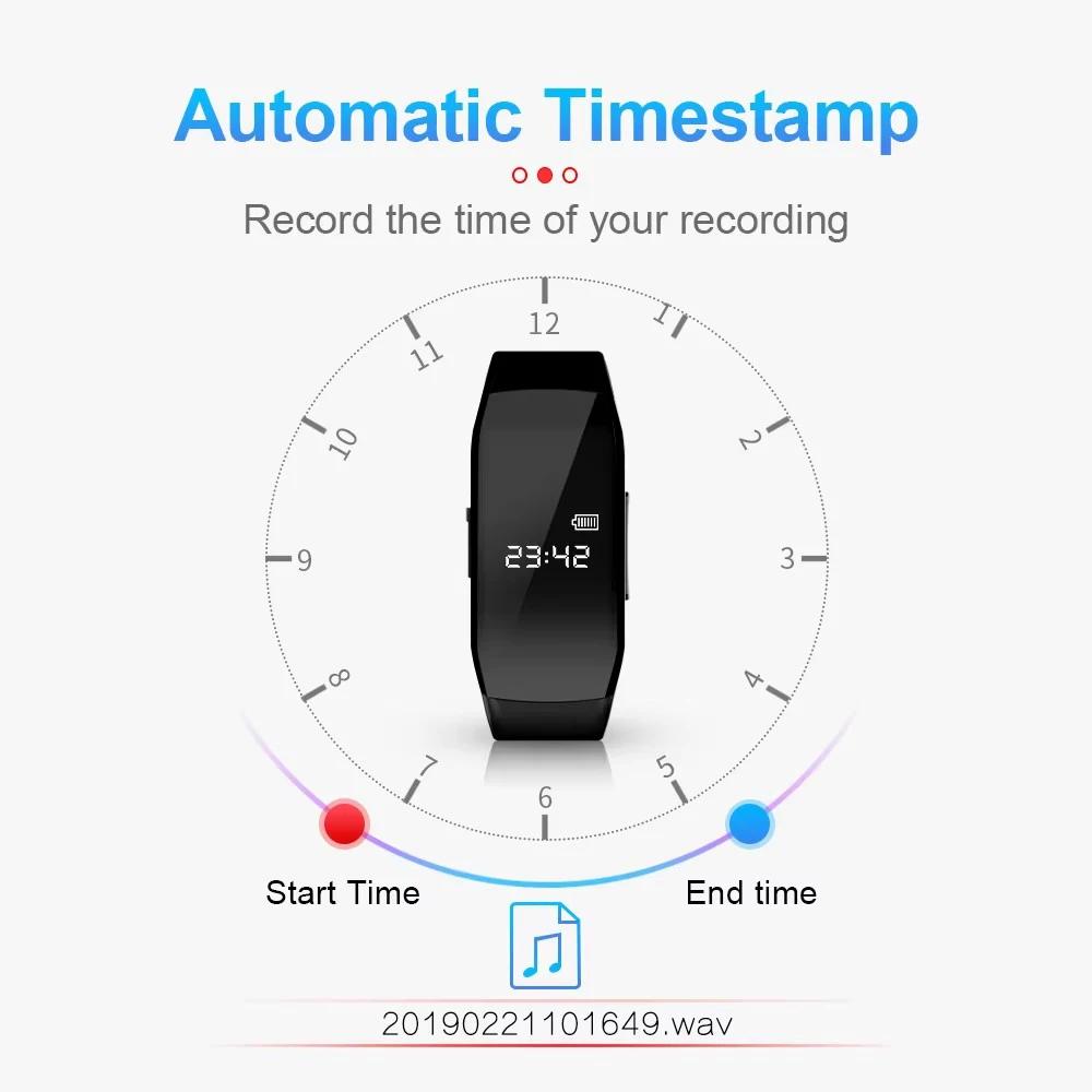8-256GB Video Mini Camera Watch Audio Voice Recorder Bracelet USB Flash Driver Dictaphone Noise Reduce Sound Recording Wristband | Fugo Best