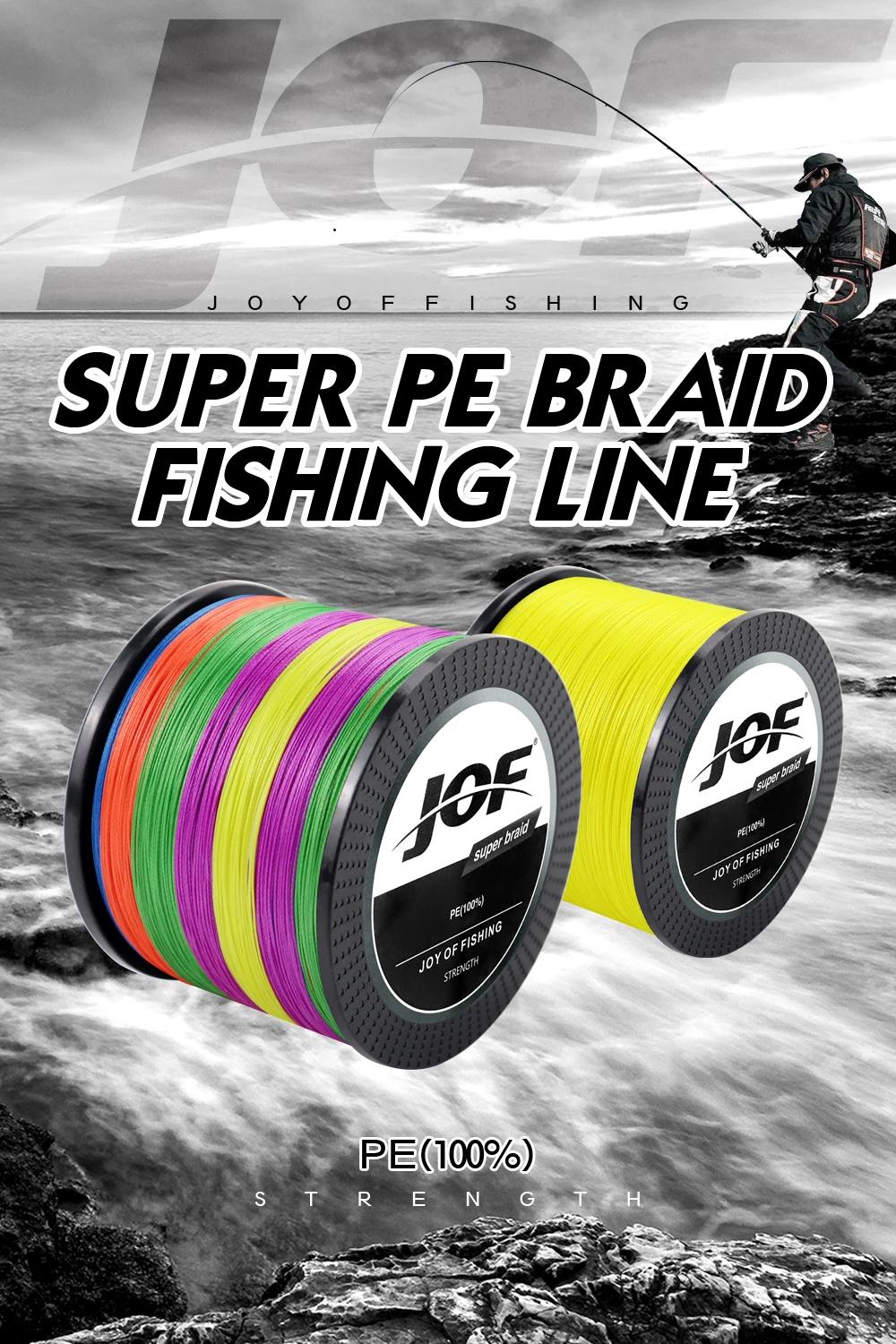 JOF 300M-1000M 8 Strand Braided Outdoor Fishing Line Sea Fishing Ice Fishing River Fishing Rock Fishing Fishing Gear 22-88LB X8 | Fugo Best