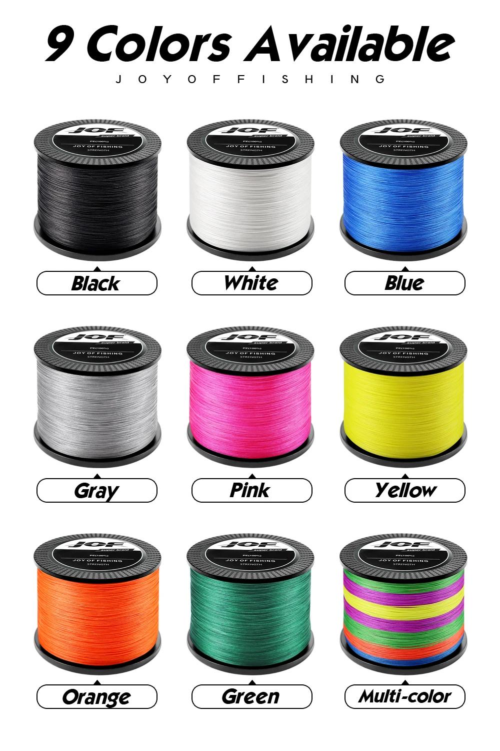 JOF 300M-1000M 8 Strand Braided Outdoor Fishing Line Sea Fishing Ice Fishing River Fishing Rock Fishing Fishing Gear 22-88LB X8 | Fugo Best