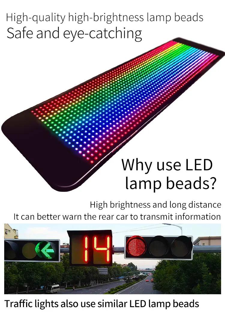 Car Smart LED Display Rear Windshield Interactive Screen DIY Pattern Graffiti Scrolling Text Funny Matrix Pixel Panel APP Cont | Fugo Best