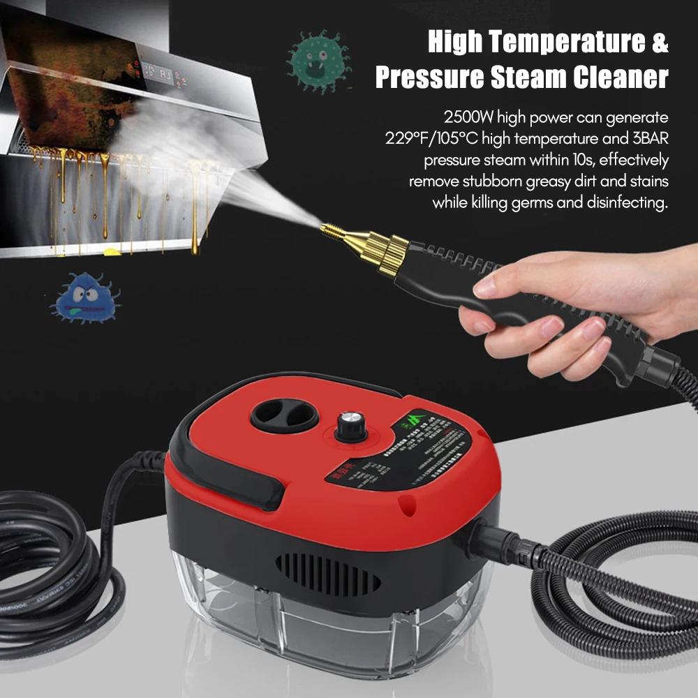 2500W Portable Handheld Steam Cleaner High Temperature Pressurized Steam Cleaning Machine with Brush Heads for Furniture Car | Fugo Best