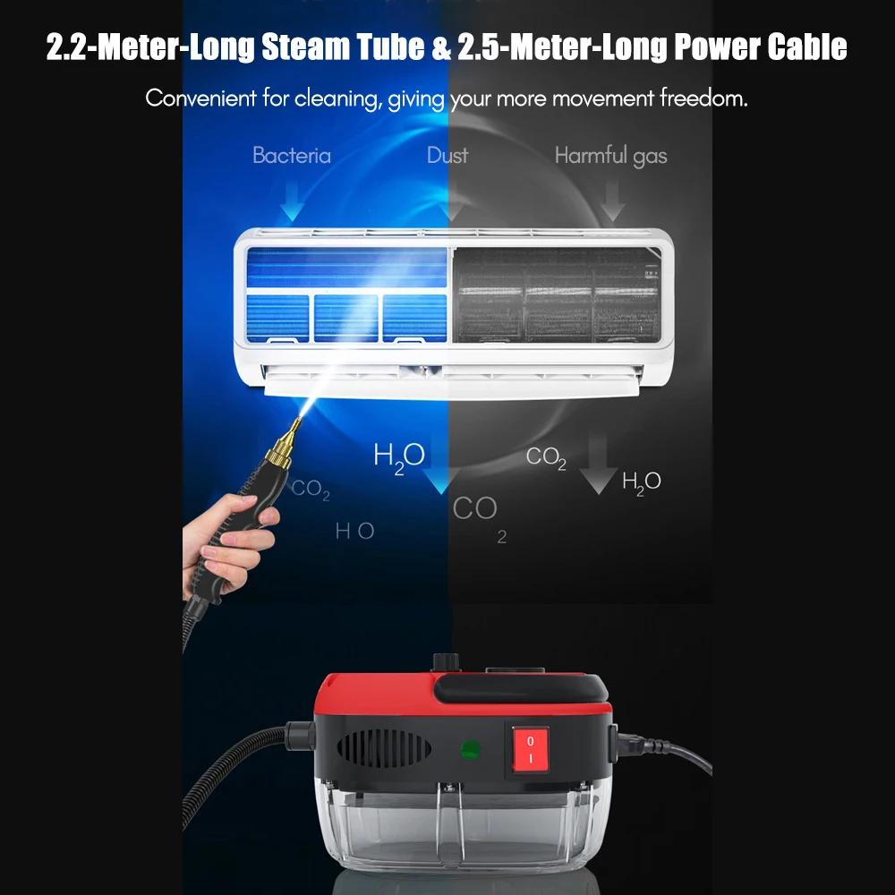 2500W Portable Handheld Steam Cleaner High Temperature Pressurized Steam Cleaning Machine with Brush Heads for Furniture Car | Fugo Best