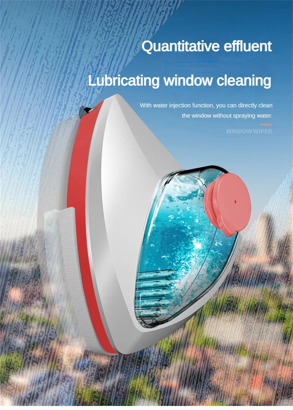 NEW Magnetic Glass Window Cleaning Tool Water Discharge Double-layer Wiper Household Special Window Cleaner For Home | Fugo Best