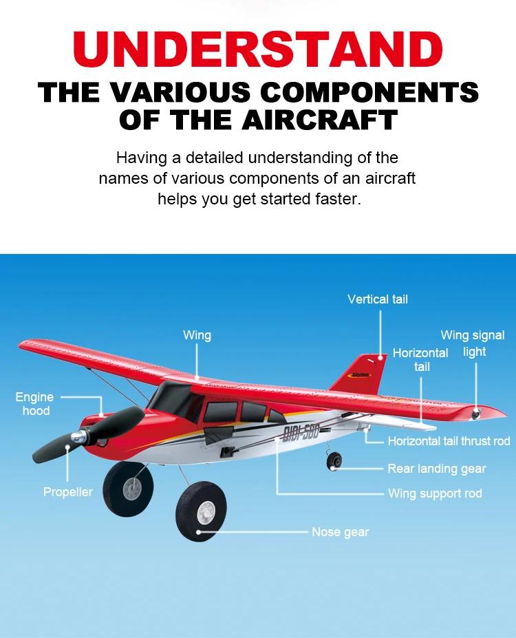 Qidi560 Moore M7 Off-road RC Plane 4CH Brushless Remote Control Airplane Fixed Wing Aircraft Model EPP Foam Toys for Children | Fugo Best