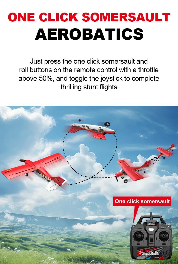 Qidi560 Moore M7 Off-road RC Plane 4CH Brushless Remote Control Airplane Fixed Wing Aircraft Model EPP Foam Toys for Children | Fugo Best