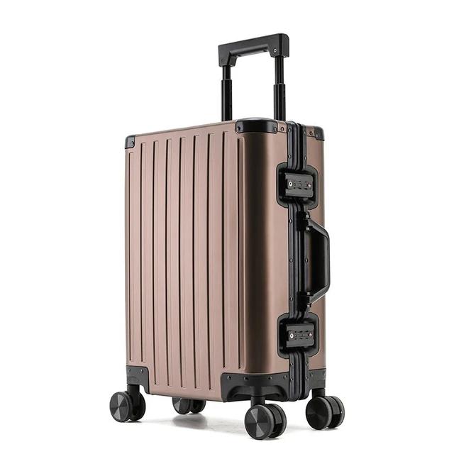 2024 New Large Capacity Durable Luggage Magnalium Aluminum Alloy Men Man Women Carry-On Boarding Travel 20/24/26/28 | Fugo Best