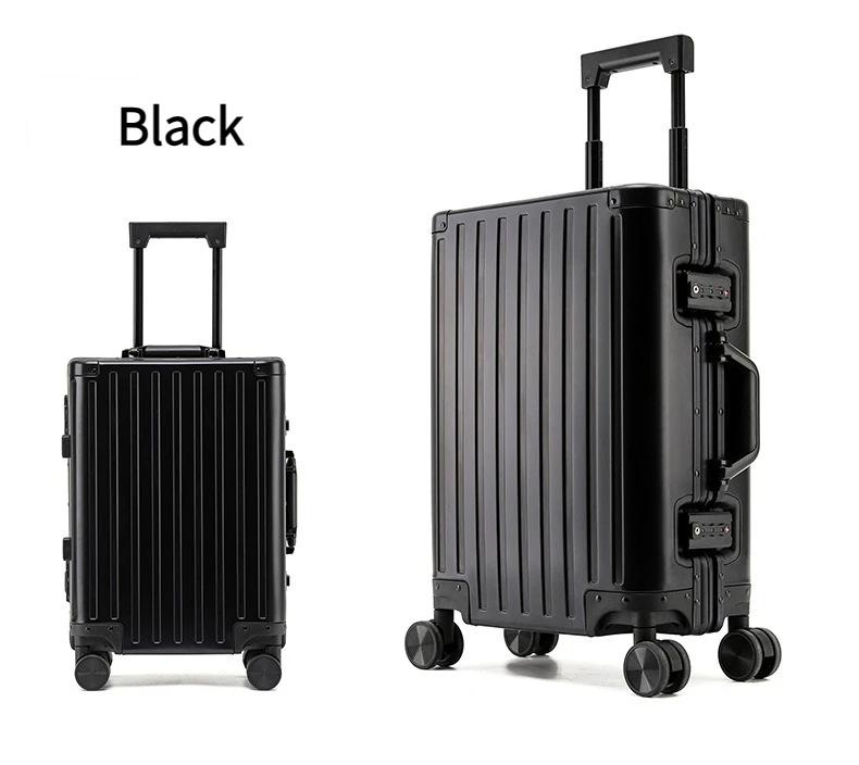 2024 New Large Capacity Durable Luggage Magnalium Aluminum Alloy Men Man Women Carry-On Boarding Travel 20/24/26/28 | Fugo Best