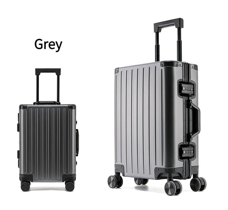 2024 New Large Capacity Durable Luggage Magnalium Aluminum Alloy Men Man Women Carry-On Boarding Travel 20/24/26/28 | Fugo Best