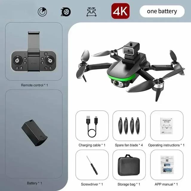 New Mini S5S Drone 8K Professional Dual Camera Obstacle Avoidance Optical Flow Brushless Motor RC Drone Foldable Quadcopter Toys | Fugo Best