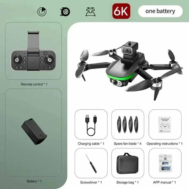 New Mini S5S Drone 8K Professional Dual Camera Obstacle Avoidance Optical Flow Brushless Motor RC Drone Foldable Quadcopter Toys | Fugo Best