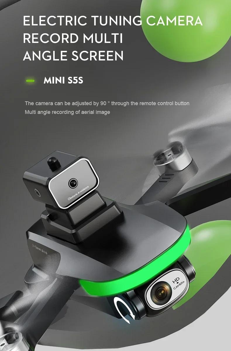 New Mini S5S Drone 8K Professional Dual Camera Obstacle Avoidance Optical Flow Brushless Motor RC Drone Foldable Quadcopter Toys | Fugo Best