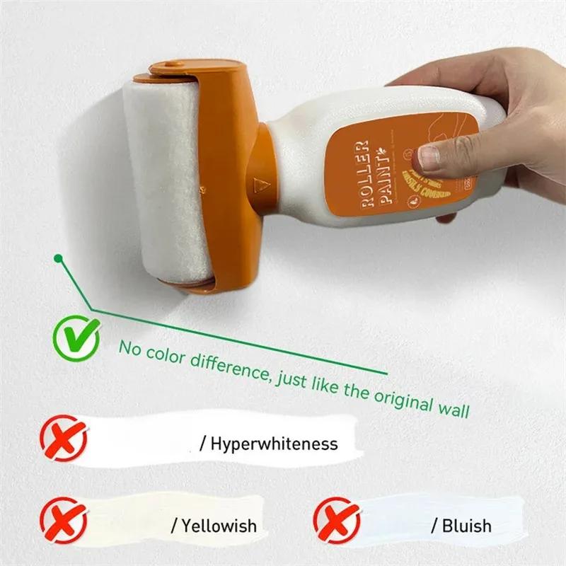 Antibacterial Wall Paint Roller Waterbased Repair Brush Painting For House Interior Wall Portable White Latex Paint Small Roller | Fugo Best