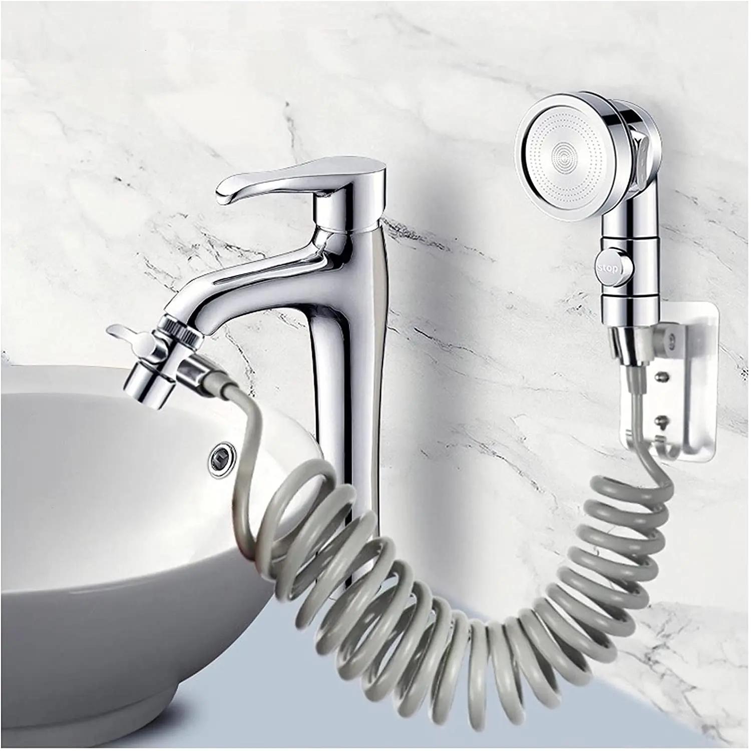 New Faucet extender external shower head bathroom faucet adapter attachment washbasin faucet external shower head set | Fugo Best