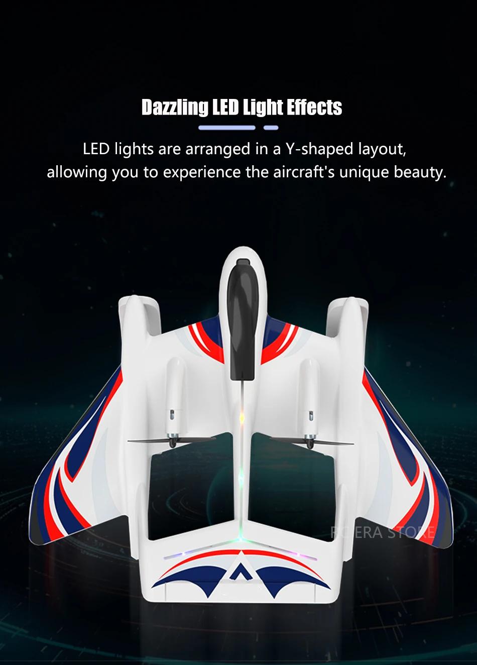 Amphibious Waterproof Gyro Stabilized EPP Foam Fixed-Wing Glider Aircraft RC Plane with LED Lights 2.4G Radio Control Airplane | Fugo Best