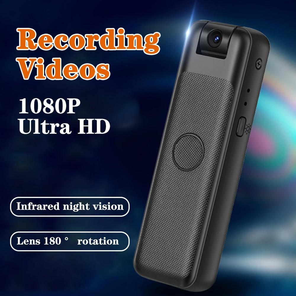 1080P HD Mini Camera Portable Recorder Outdoor Sports Photography Night Vision Camera 180 Rotating Camera support 128G TF Card | Fugo Best