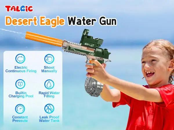 Electric Water Blaster, Automatic Squirt Gun up to 28Ft Long Range, Large Capacity Water Gun, Strong Water Gun | Fugo Best