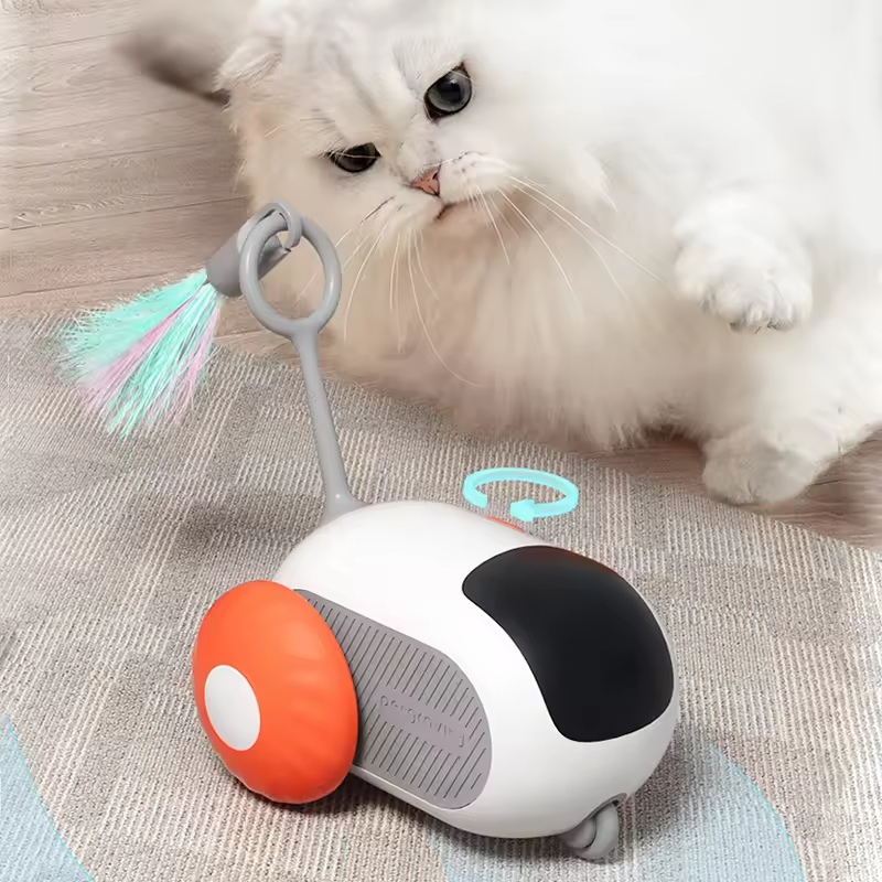 Intelligent Sports Car Remote Control Electric Cat Toys Entertainment Fun Pet Mice Interactive Feathers Cat Sticks Kitten Toy | Fugo Best