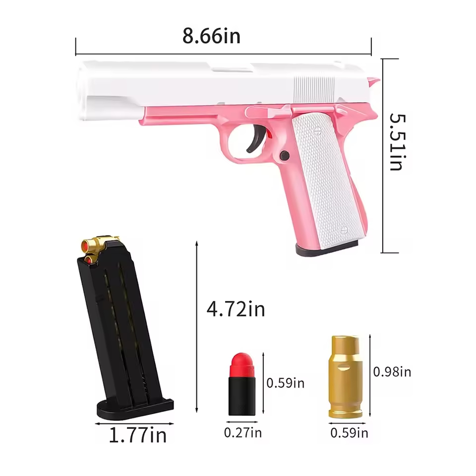 Toy Guns Ball Blaster With Soft Bullets Toys Foam Blaster Shooting Games Education Toy Model For 6,7,8,9,14+ Kids | Fugo Best