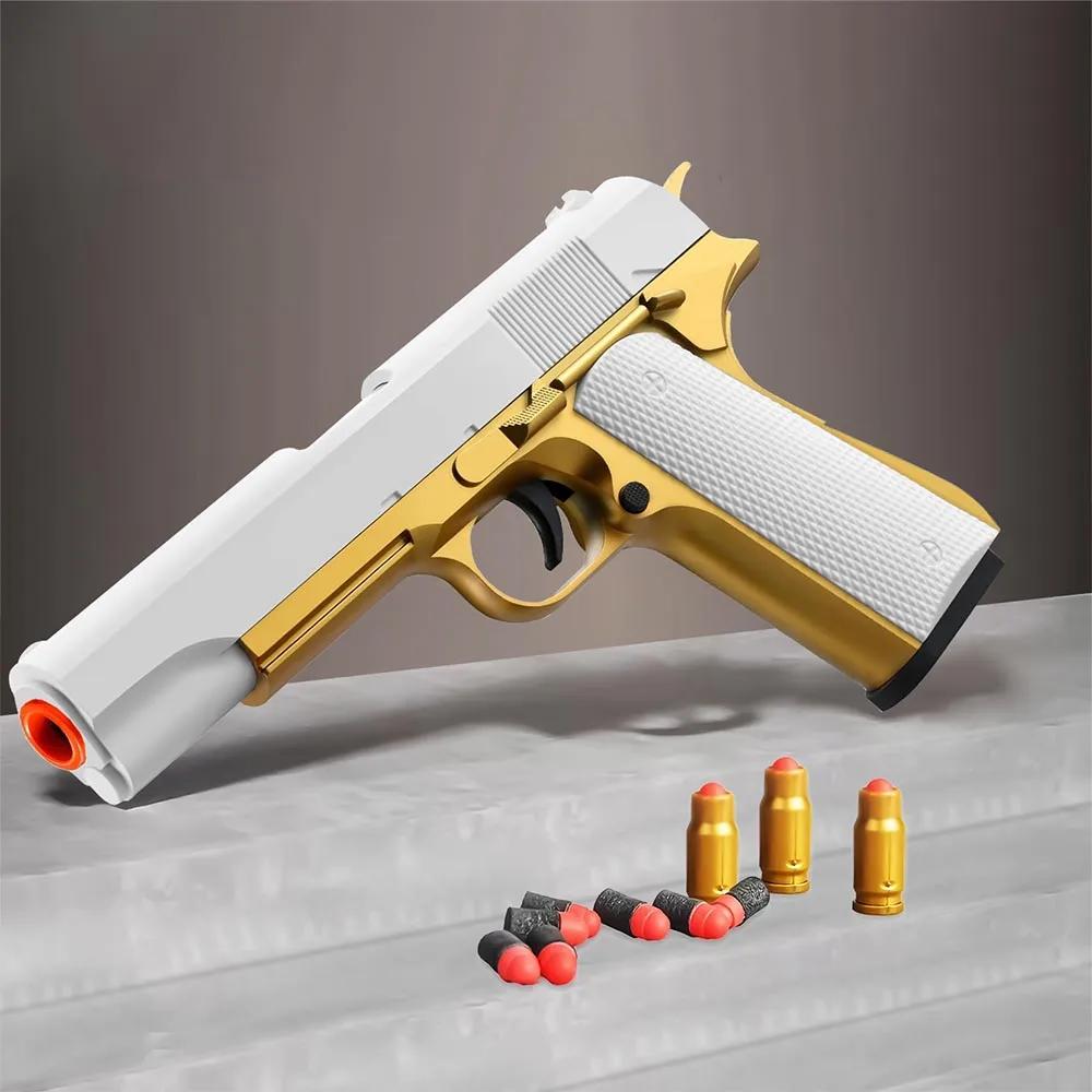 Toy Guns Ball Blaster With Soft Bullets Toys Foam Blaster Shooting Games Education Toy Model For 6,7,8,9,14+ Kids | Fugo Best