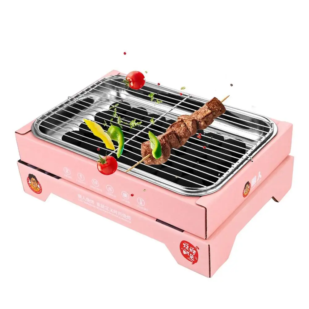 Outdoor Disposable Grill Set Portable household Indoor Grill Rack Small picnic fruit charcoal grill | Fugo Best