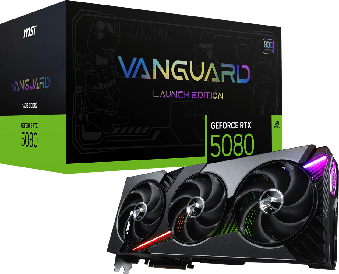 MSI GeForce RTX 5080 16GB Vanguard SOC Launch Edition | Fugo Best