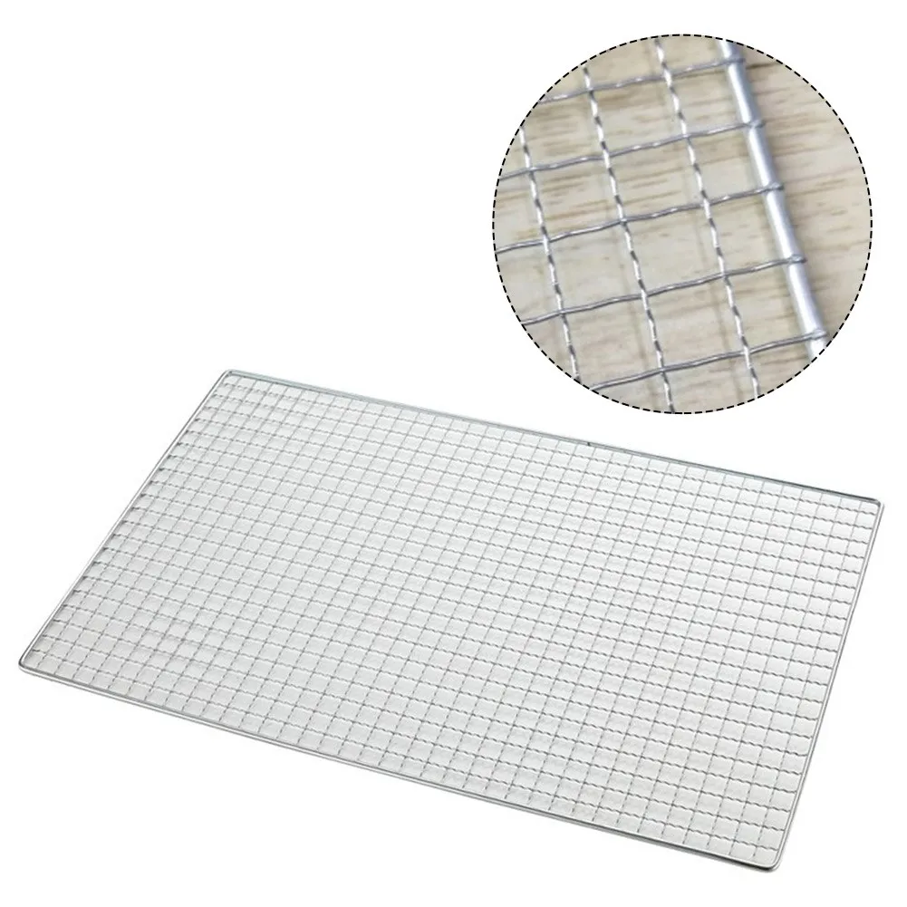 1pcs BBQ Grate Mesh Barbecue Grill Grid Net Stainless Steel Japanese Korean For Kitchen Cooking Supplies Oudoor Picnic Tools | Fugo Best