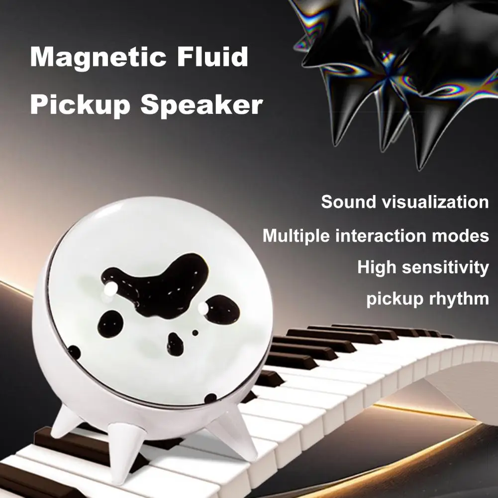 Wireless Dancing Ferrofluid Sound Visualizer Speaker with Music Rhythm Rechargeable Magnetic Fluid Pickup Music Rhythm Speaker | Fugo Best