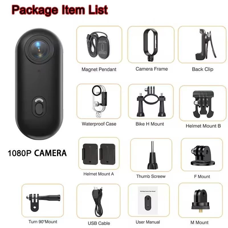 4K Action Camera for Bike Motorcycle Helmet Handlebar Mount with Waterproof Case 30FPS Sports Cam for Cycling Daily Vlogging | Fugo Best