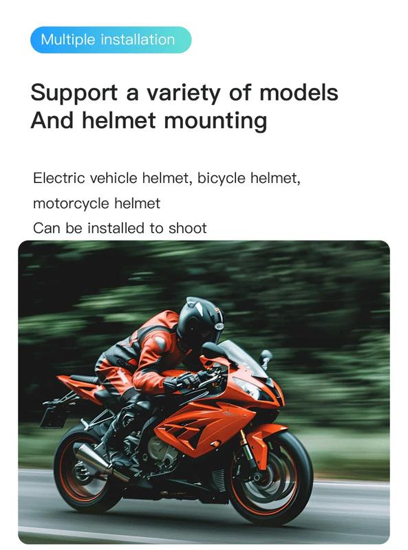 4K Action Camera for Bike Motorcycle Helmet Handlebar Mount with Waterproof Case 30FPS Sports Cam for Cycling Daily Vlogging | Fugo Best