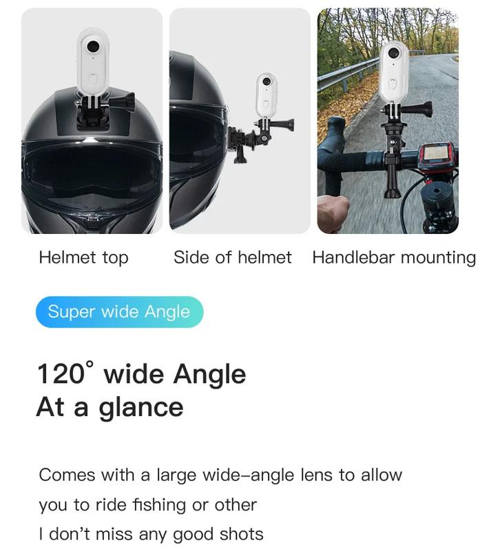 4K Action Camera for Bike Motorcycle Helmet Handlebar Mount with Waterproof Case 30FPS Sports Cam for Cycling Daily Vlogging | Fugo Best
