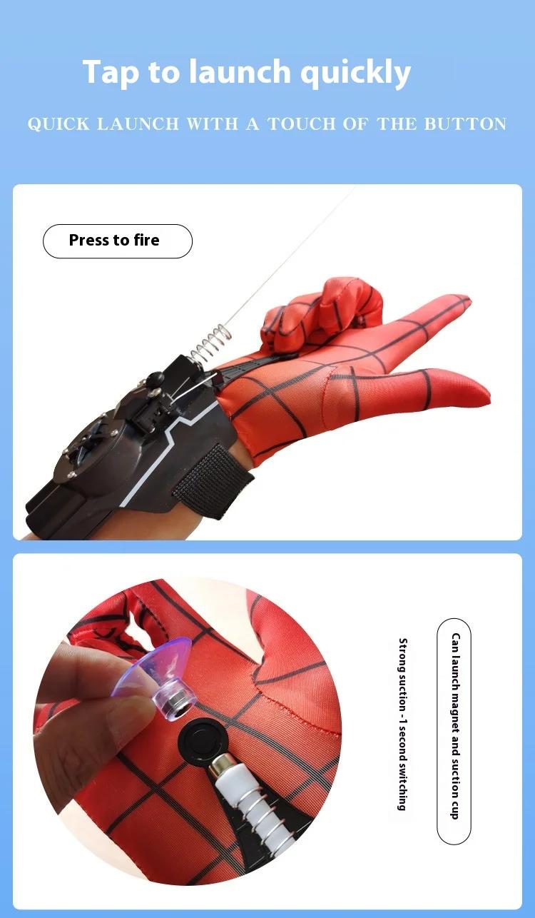 Ml Legends Spiderman Web Shooters Toys Spider Man Wrist Launcher Cosplay Peter Parker Accessories Props Gloves Children Gift Toy | Fugo Best