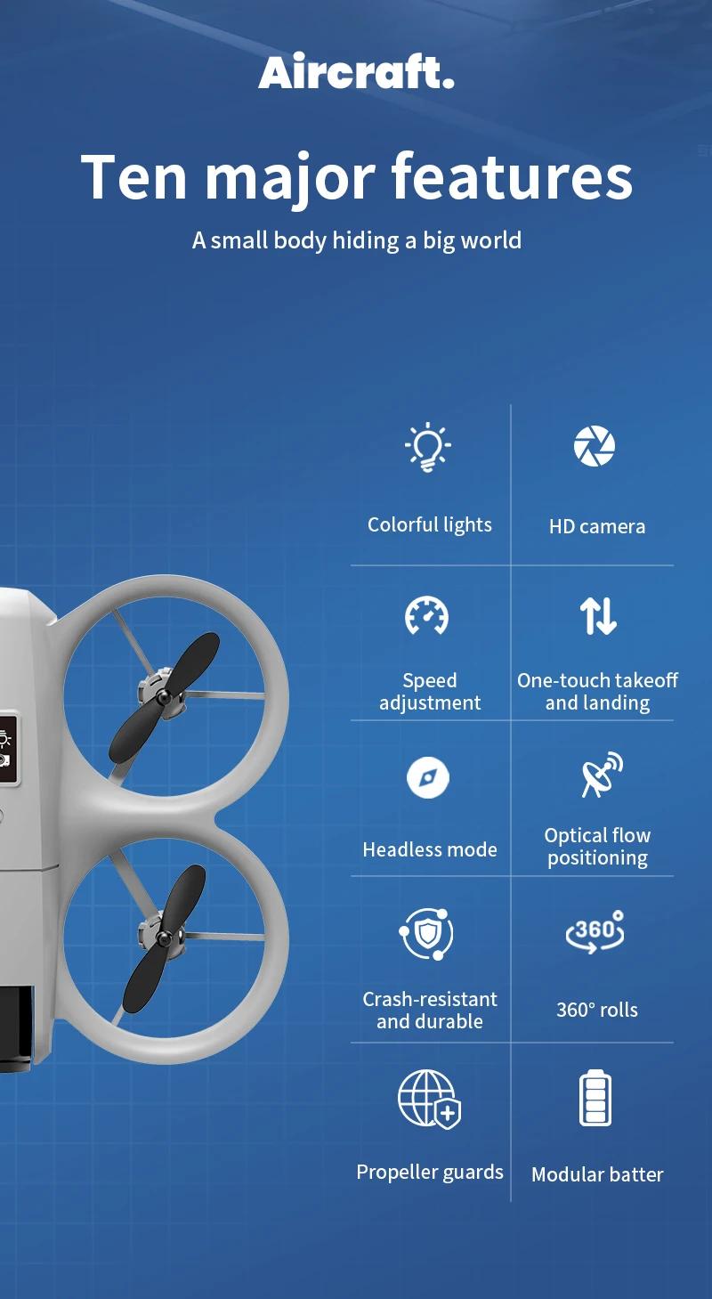  New H135 Mini Drone WIFI FPV Hover Professional 4K Camera Pocket Coloful Lights Dron Rc Plane Foldable Quadcopter RC Toys Gifts | Fugo Best