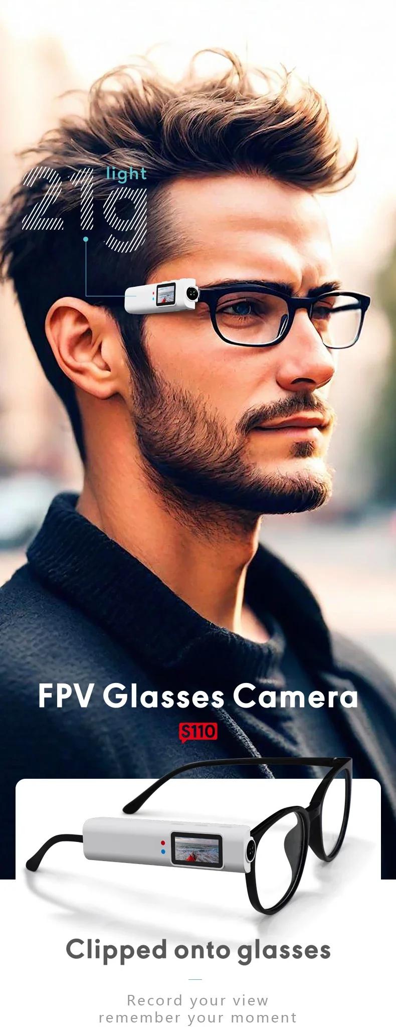 2026 FPV Eyeglasses 4K Video Shooting Micro-camera HD WiFi Intelligent Headset Glasses Video&Sound Recording WiFi APP | Fugo Best