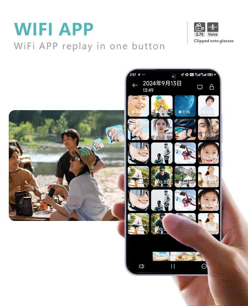 2026 FPV Eyeglasses 4K Video Shooting Micro-camera HD WiFi Intelligent Headset Glasses Video&Sound Recording WiFi APP | Fugo Best