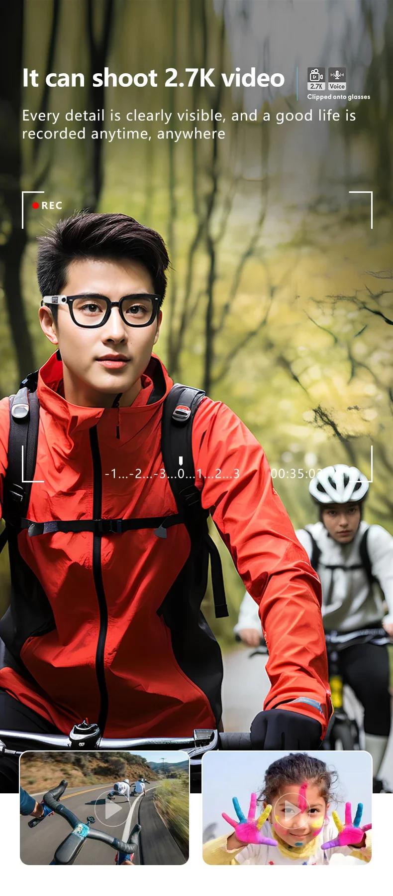 2026 FPV Eyeglasses 4K Video Shooting Micro-camera HD WiFi Intelligent Headset Glasses Video&Sound Recording WiFi APP | Fugo Best